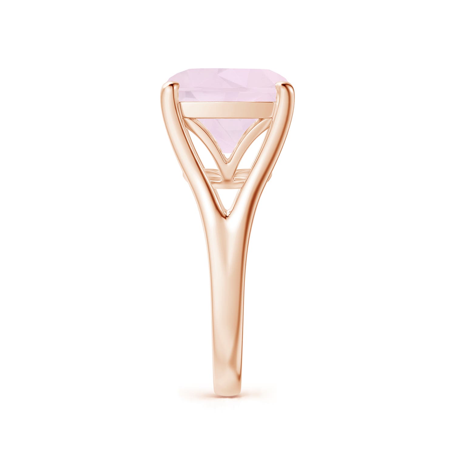 A - Rose Quartz / 5 CT / 14 KT Rose Gold