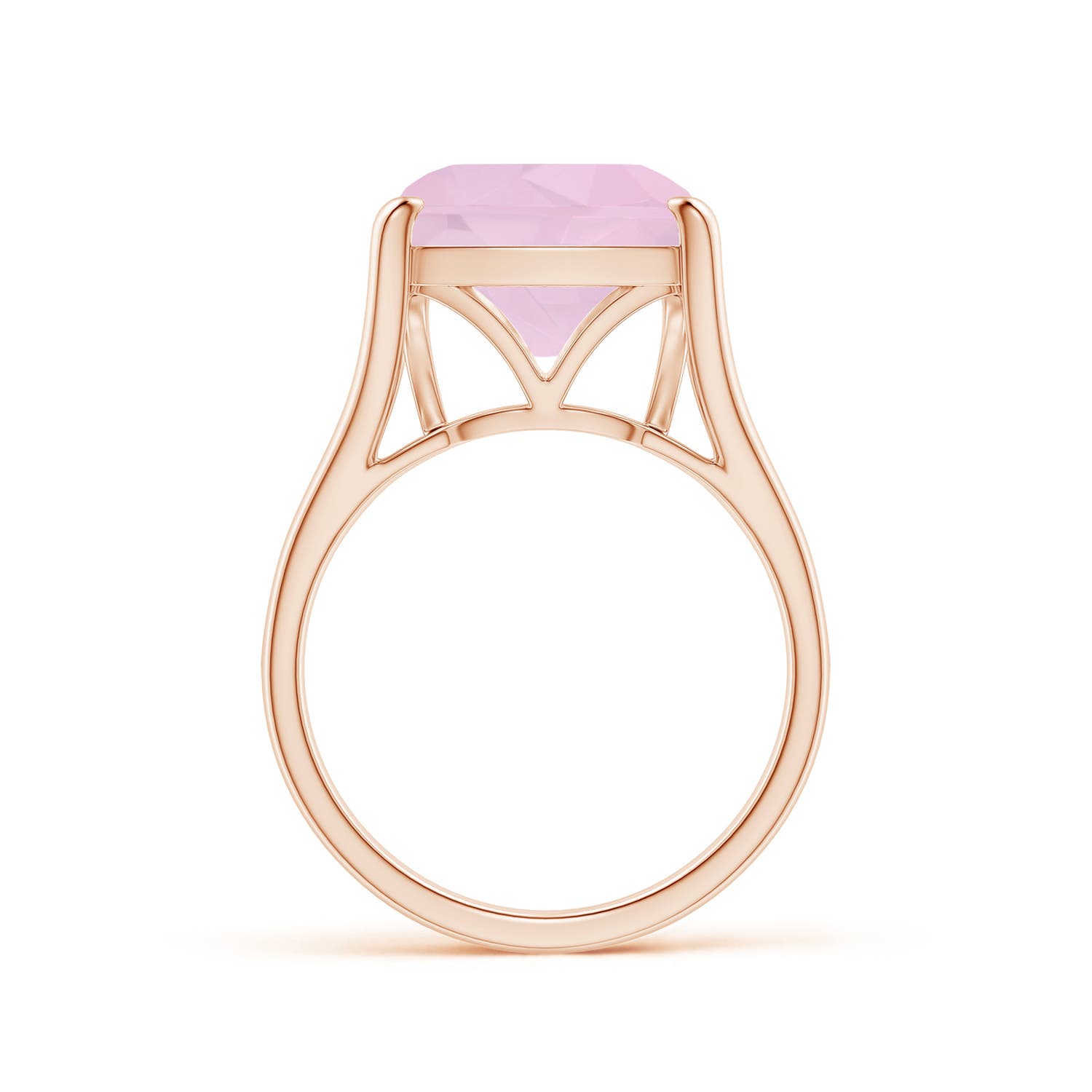 AAA - Rose Quartz / 5 CT / 14 KT Rose Gold