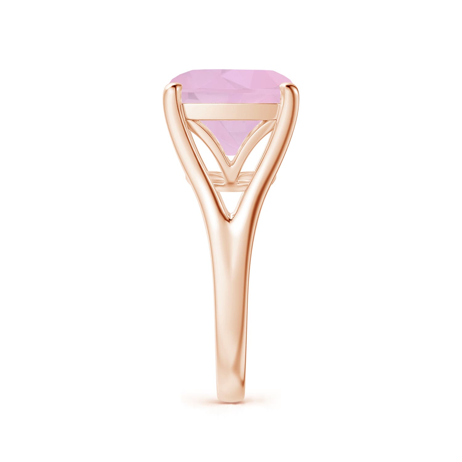 AAAA - Rose Quartz / 5 CT / 14 KT Rose Gold