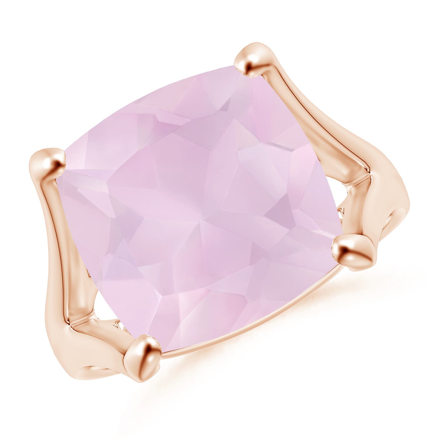 AA - Rose Quartz / 5.5 CT / 14 KT Rose Gold