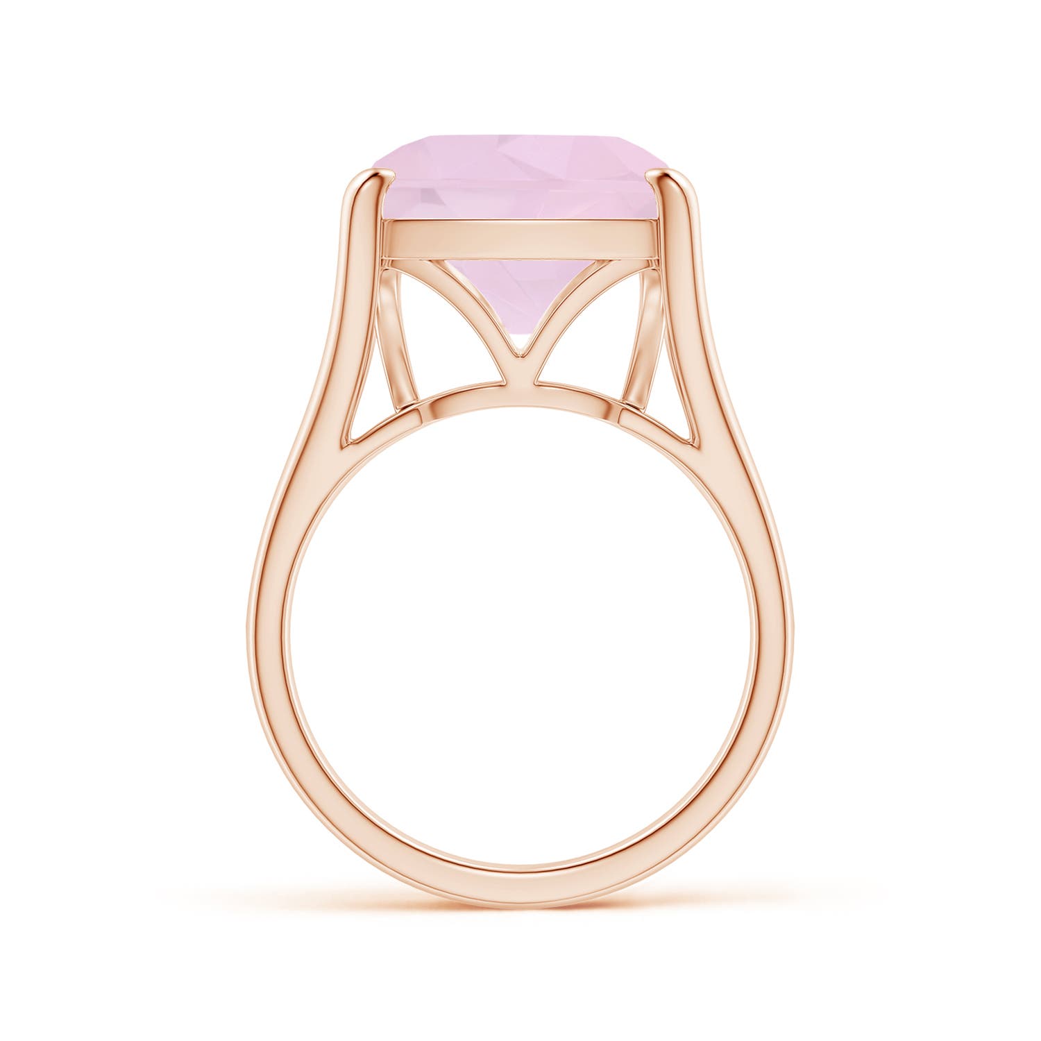 AA - Rose Quartz / 5.5 CT / 14 KT Rose Gold