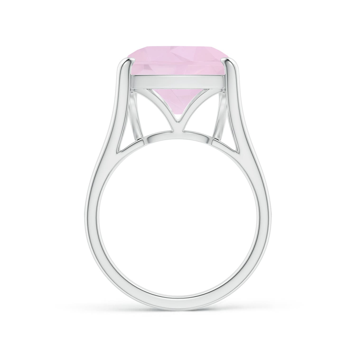 AA - Rose Quartz / 5.5 CT / 14 KT White Gold