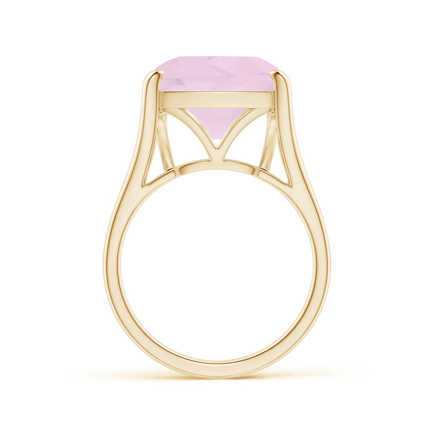 AA - Rose Quartz / 5.5 CT / 14 KT Yellow Gold