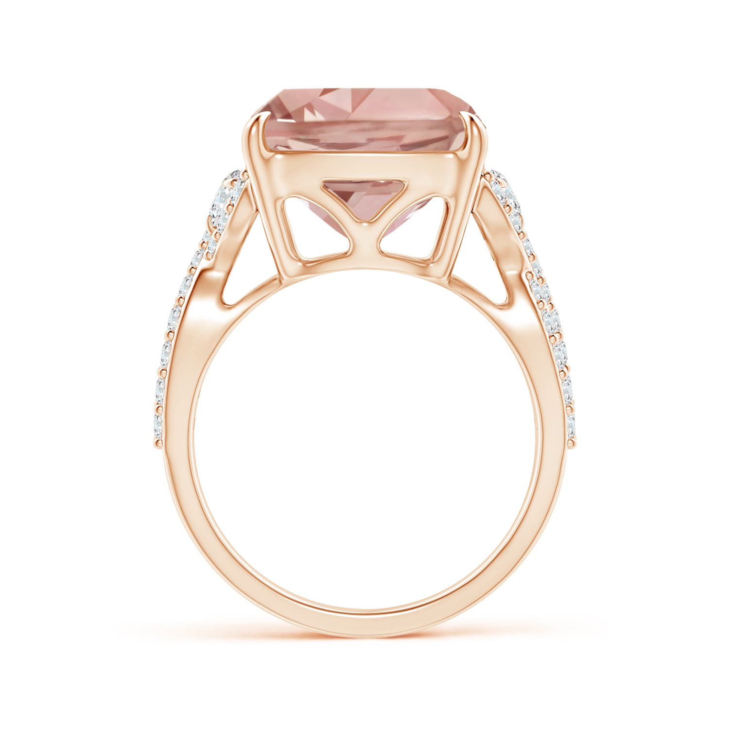 AAAA - Morganite / 7.09 CT / 14 KT Rose Gold