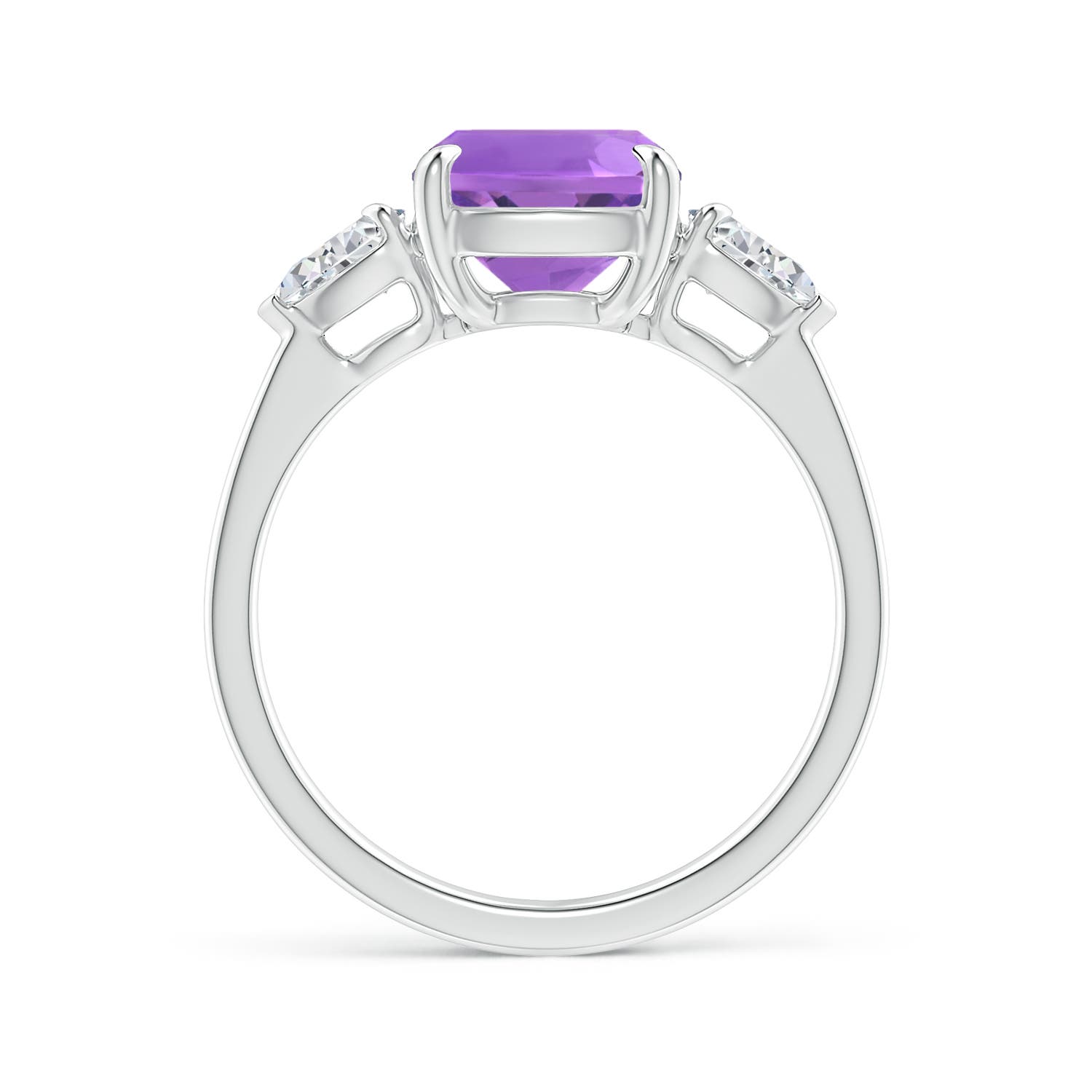 AA - Amethyst / 3.1 CT / 14 KT White Gold