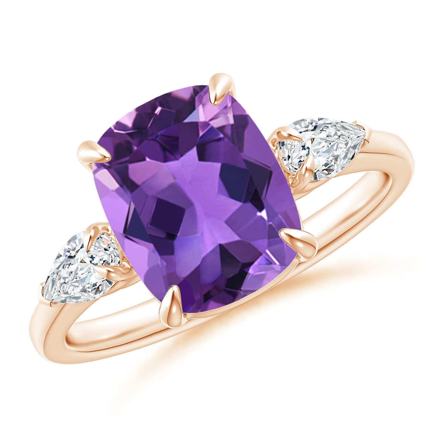 AAA - Amethyst / 3.1 CT / 14 KT Rose Gold