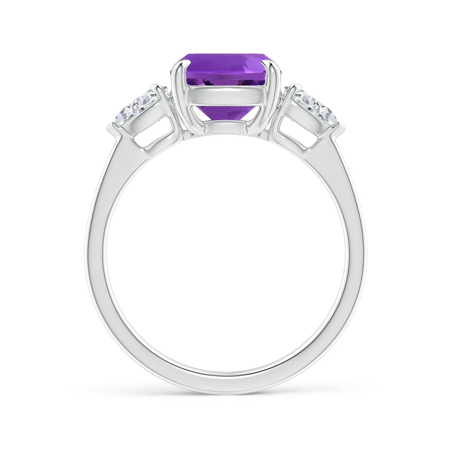 AAAA - Amethyst / 3.1 CT / 14 KT White Gold