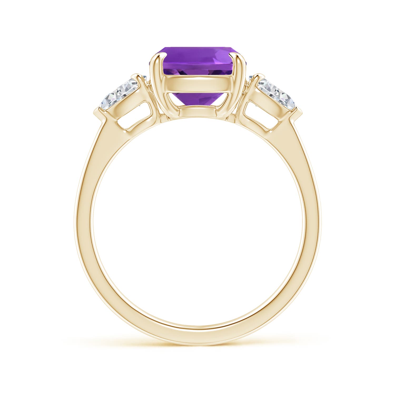 AAAA - Amethyst / 3.1 CT / 14 KT Yellow Gold