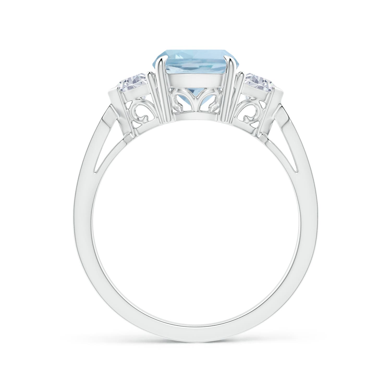 AA - Aquamarine / 2.41 CT / 14 KT White Gold