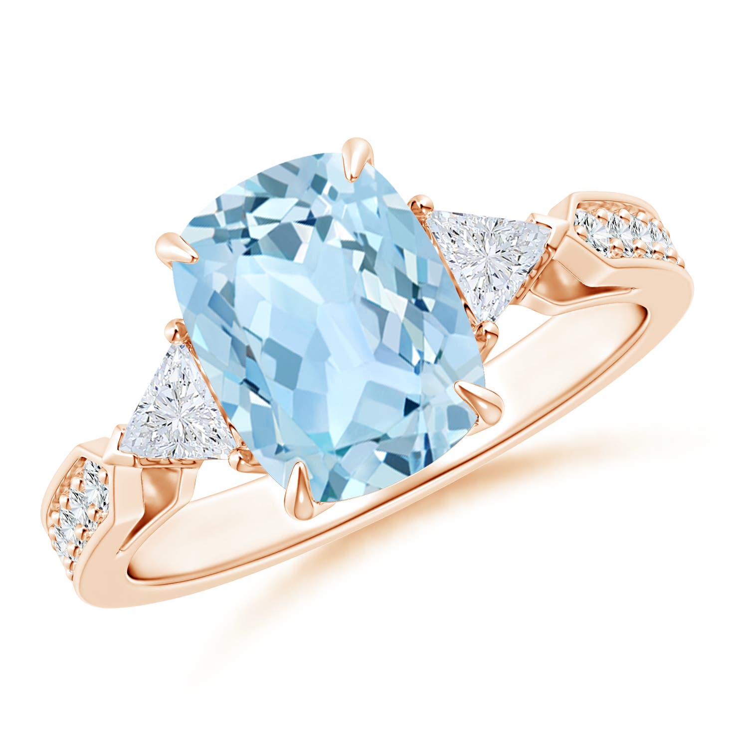 AAA - Aquamarine / 2.41 CT / 14 KT Rose Gold