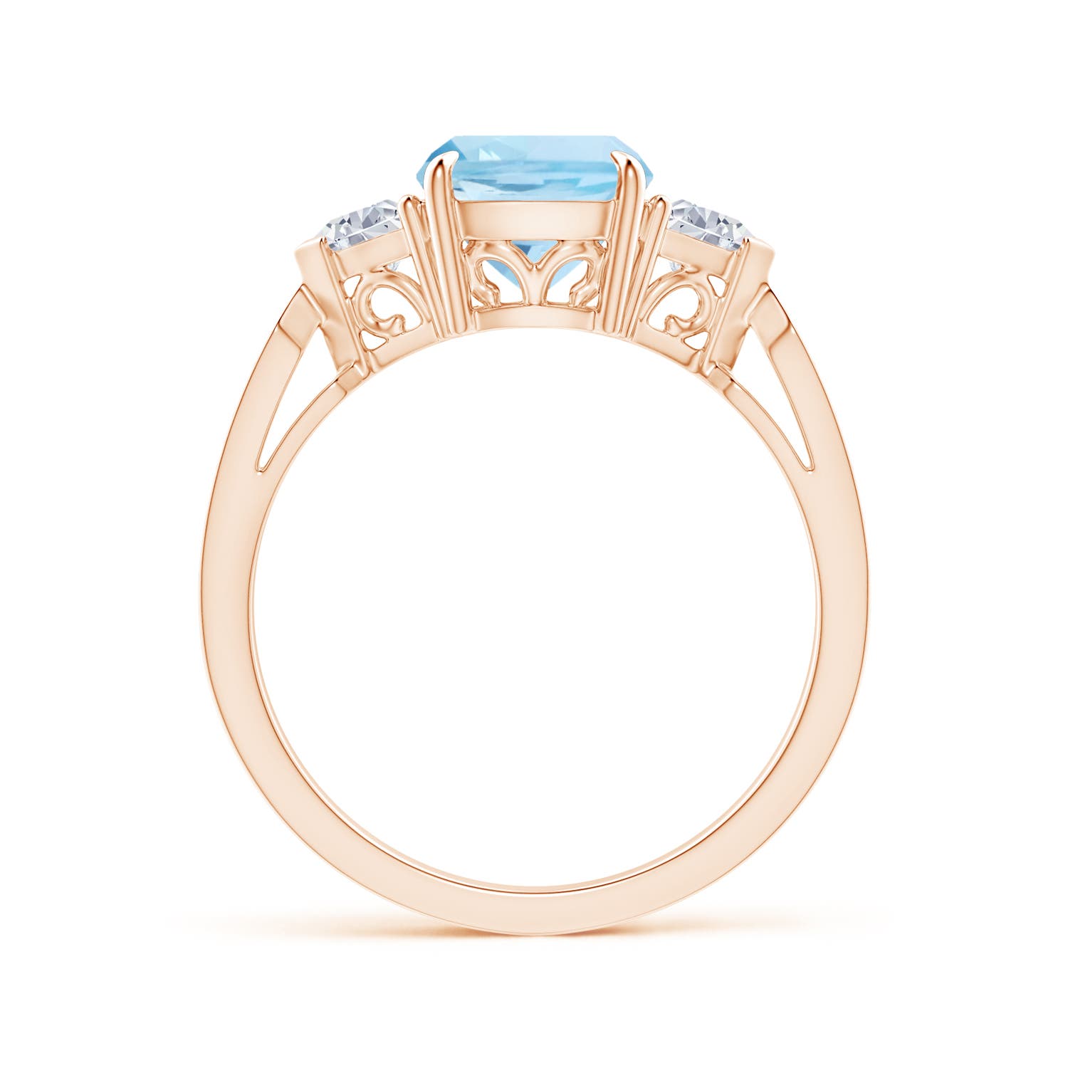 AAA - Aquamarine / 2.41 CT / 14 KT Rose Gold