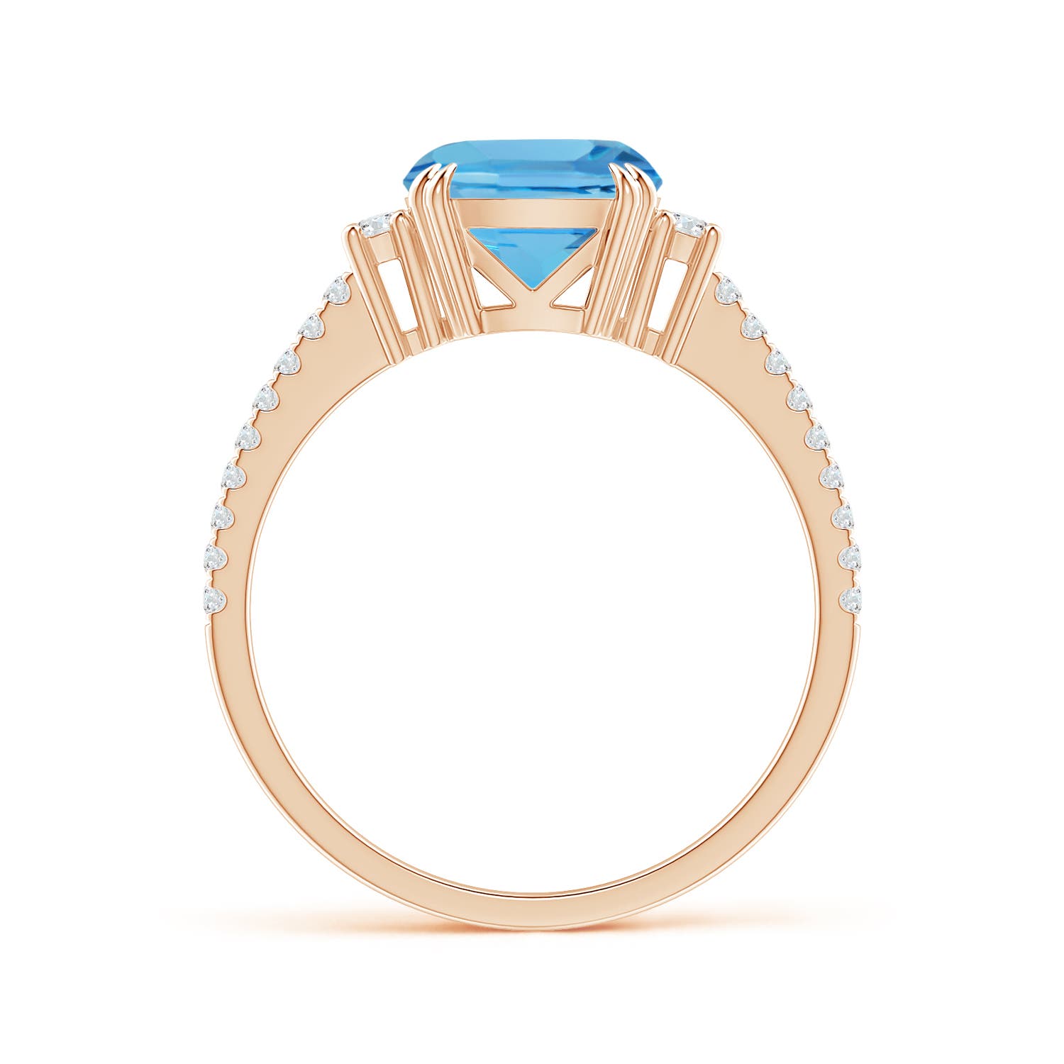 AA - Swiss Blue Topaz / 2.78 CT / 14 KT Rose Gold