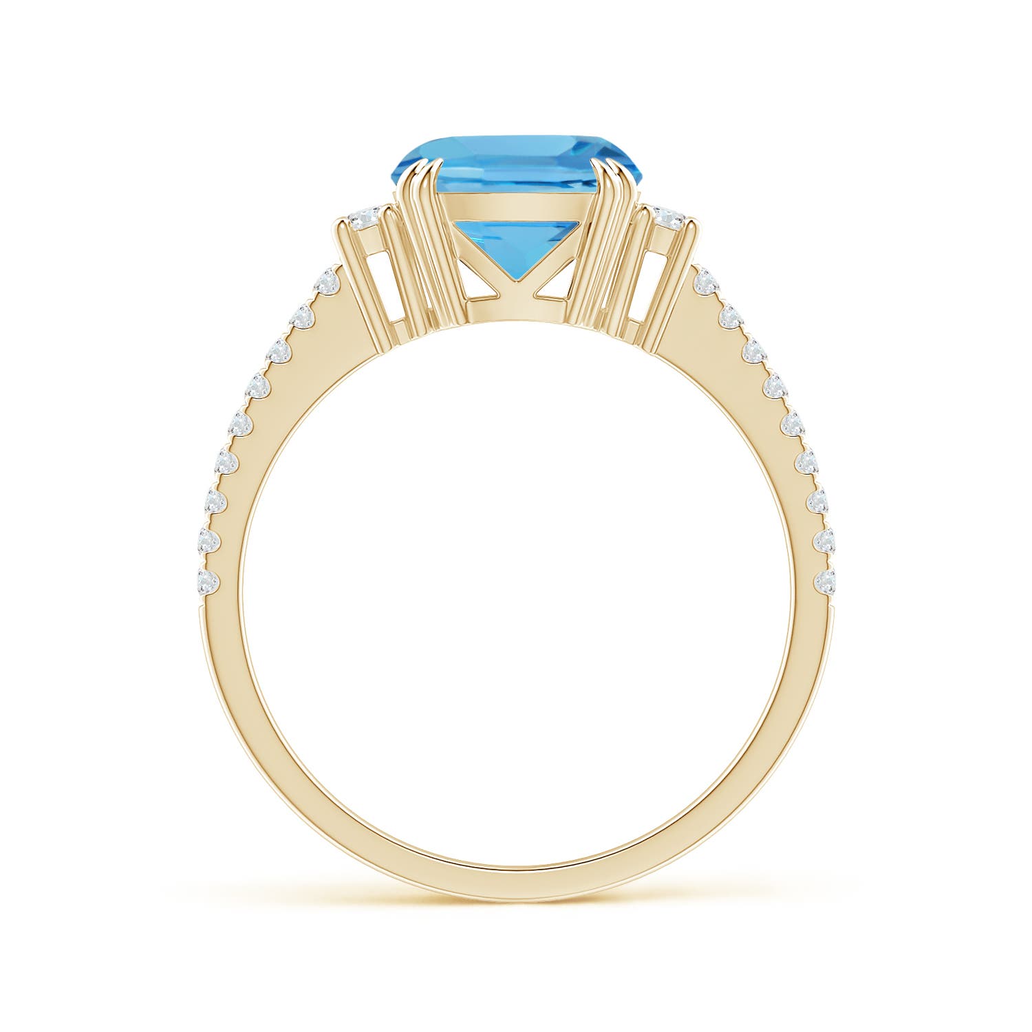 AA - Swiss Blue Topaz / 2.78 CT / 14 KT Yellow Gold