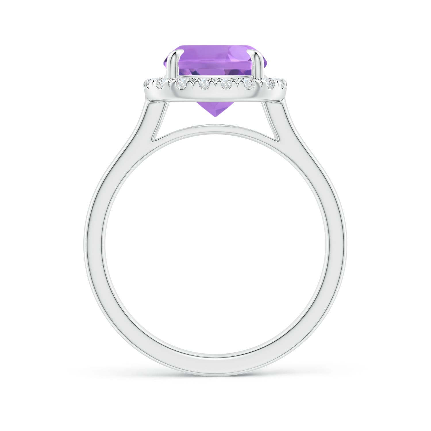 A - Amethyst / 3.01 CT / 14 KT White Gold