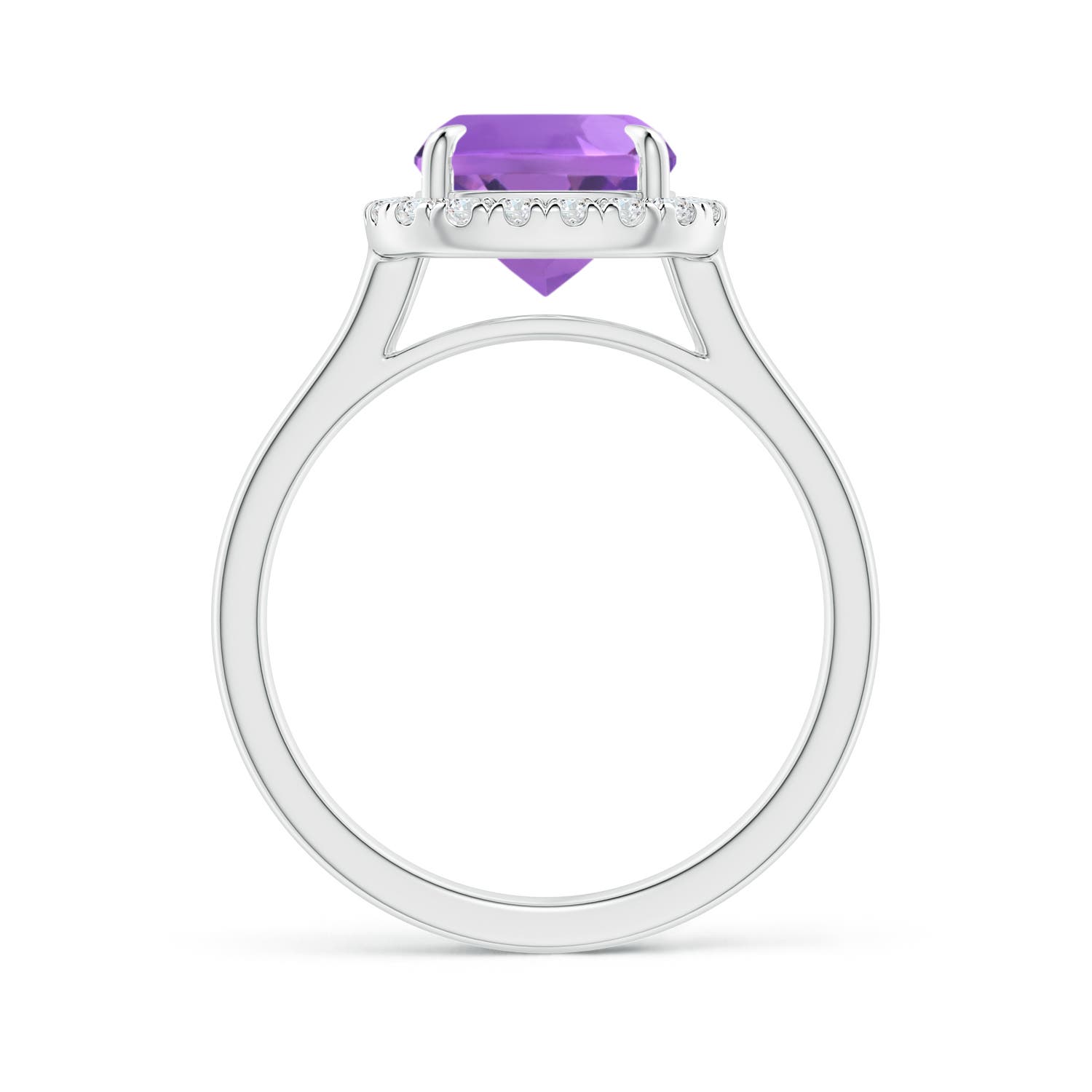 AA - Amethyst / 3.01 CT / 14 KT White Gold