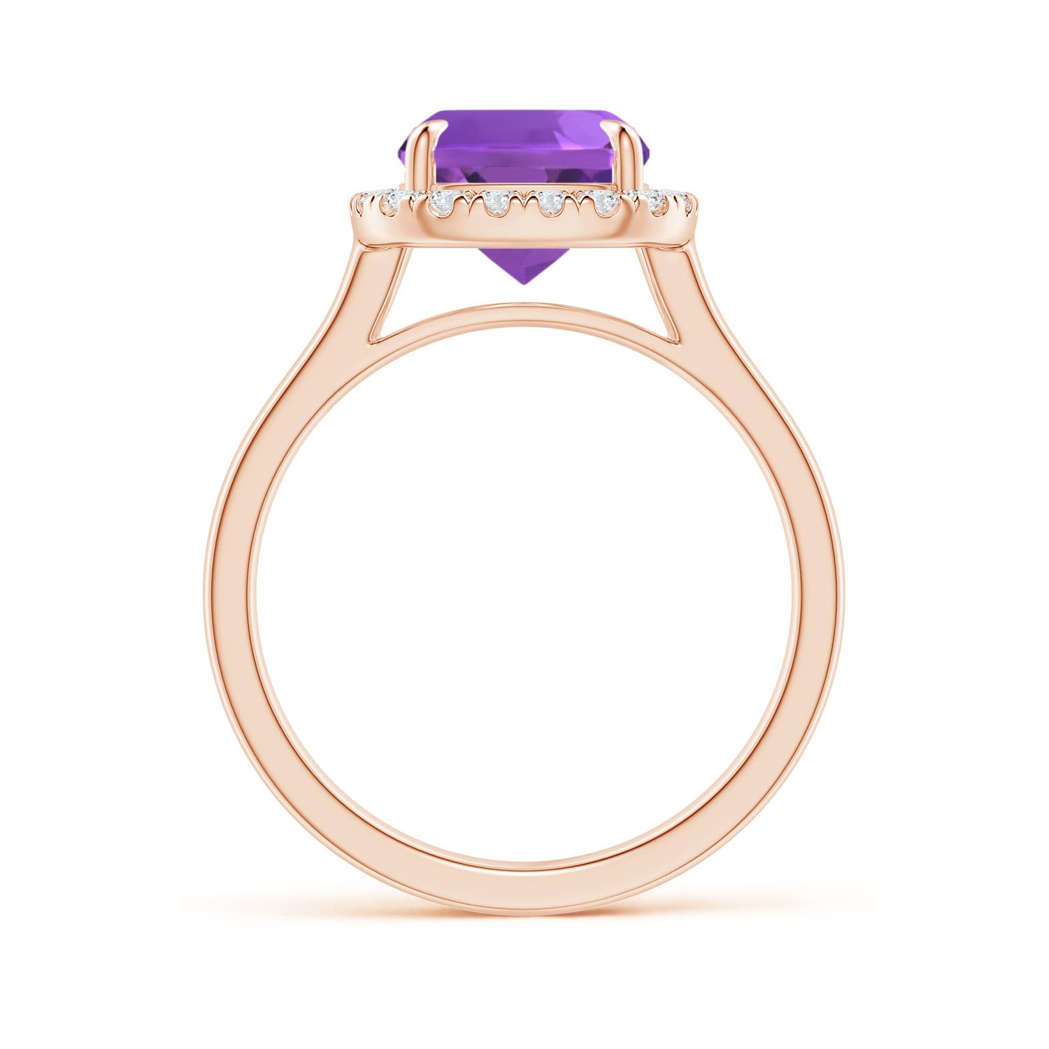 AAA - Amethyst / 3.01 CT / 14 KT Rose Gold