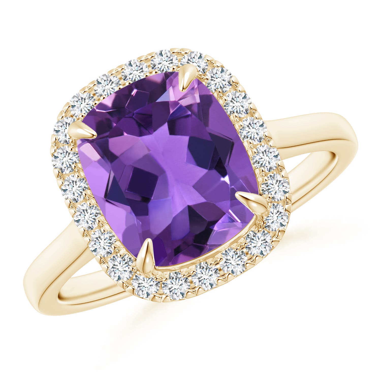 AAA - Amethyst / 3.01 CT / 14 KT Yellow Gold