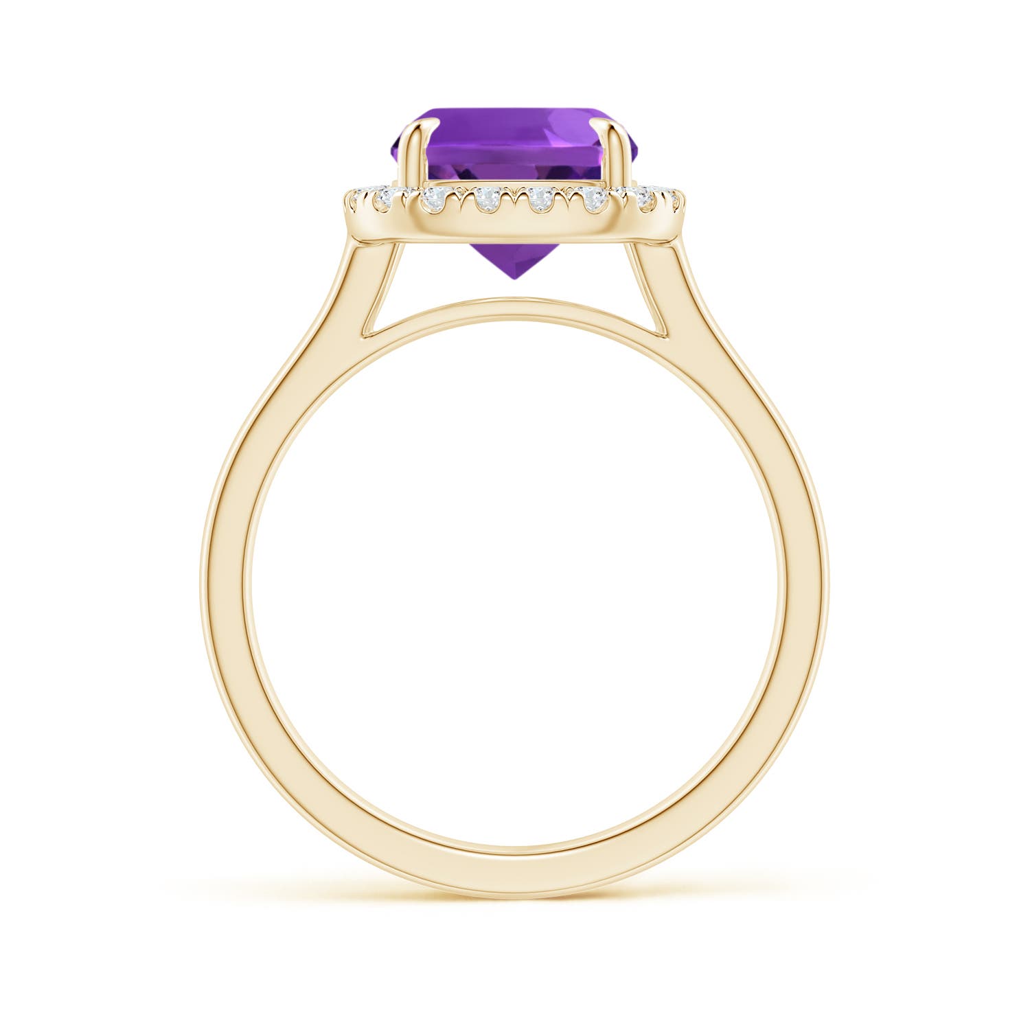 AAAA - Amethyst / 3.01 CT / 14 KT Yellow Gold