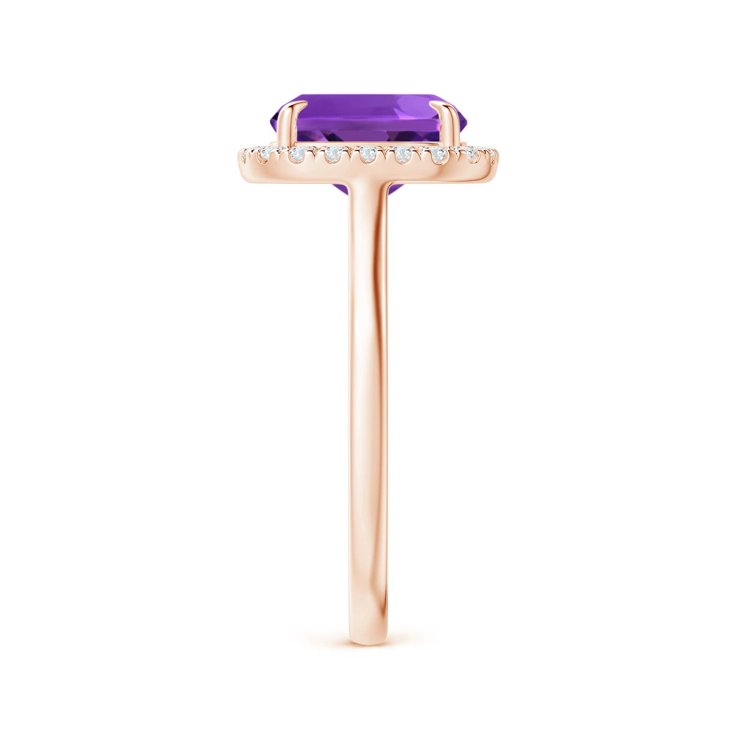 AAAA - Amethyst / 2.22 CT / 14 KT Rose Gold