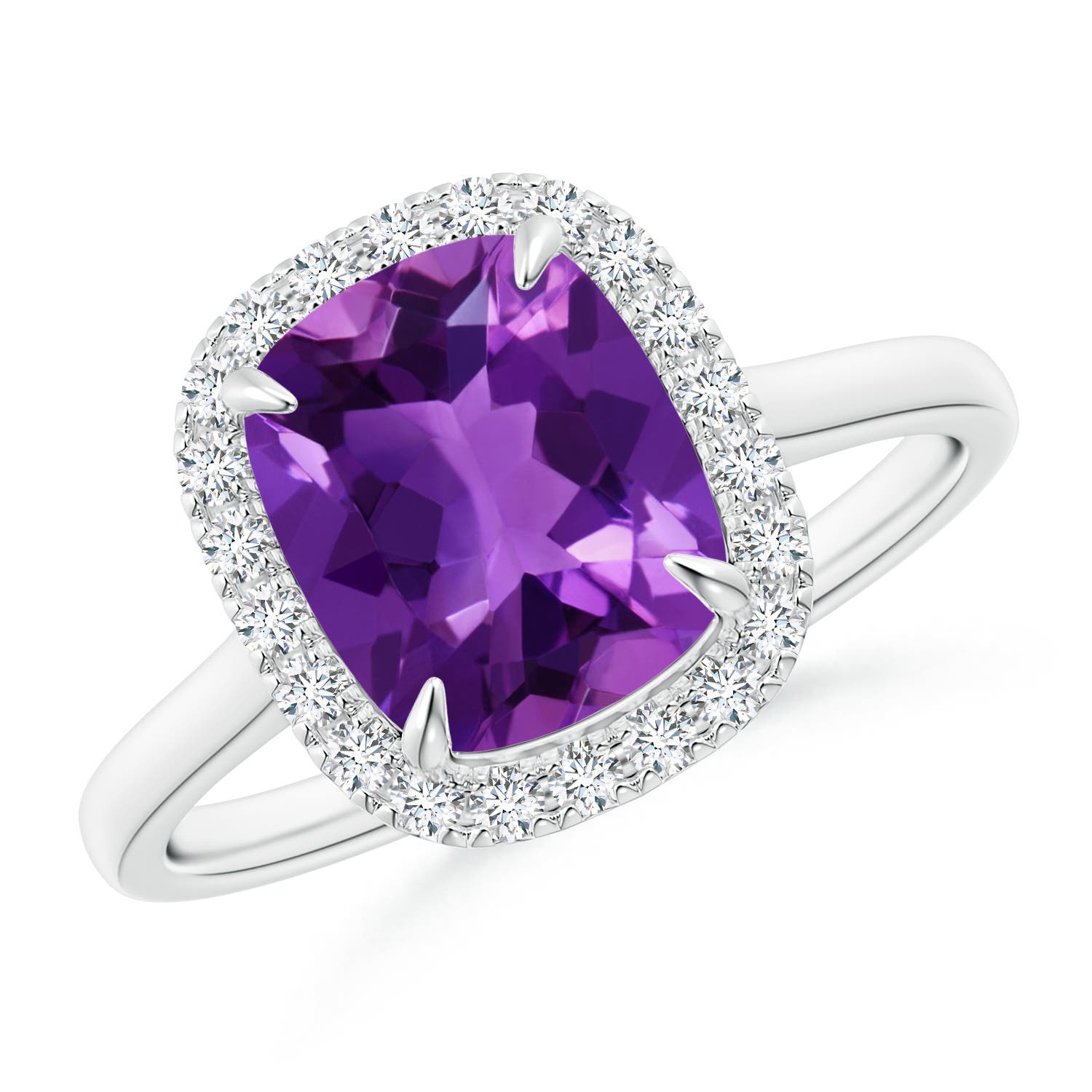 AAAA - Amethyst / 2.22 CT / 14 KT White Gold