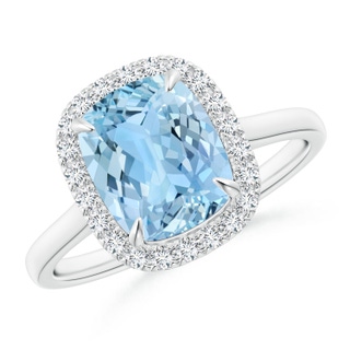 Cushion AAAA Aquamarine