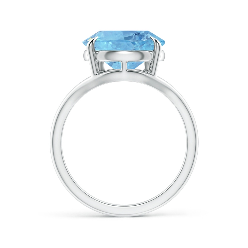 23.22x14.03x9.40mm AAA Pear GIA Certified Aquamarine Split Shank Ring in White Gold - side 199