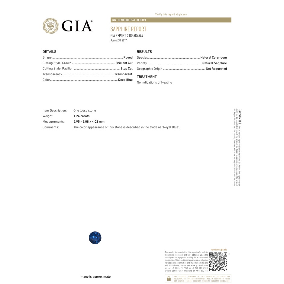 5.95-6.08x4.02mm AAA Art Deco Inspired GIA Certified Sapphire Halo Ring in 18K Rose Gold product image