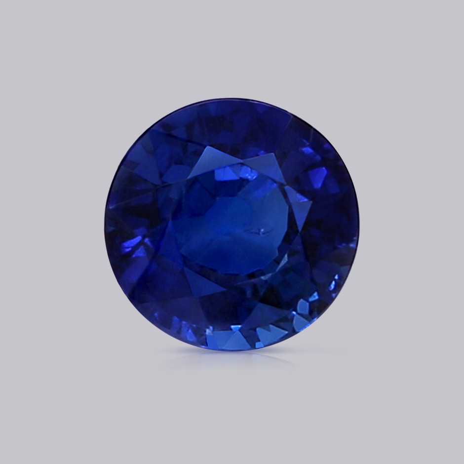 6.02-6.14x3.87mm AAA Art Deco Inspired GIA Certified Sapphire Floral Halo Ring in White Gold Product Image