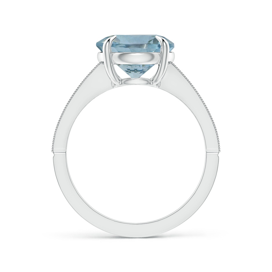 10.17x10.08x5.85mm AAA GIA Certified Classic Aquamarine Solitaire Ring with Milgrain in White Gold side 199