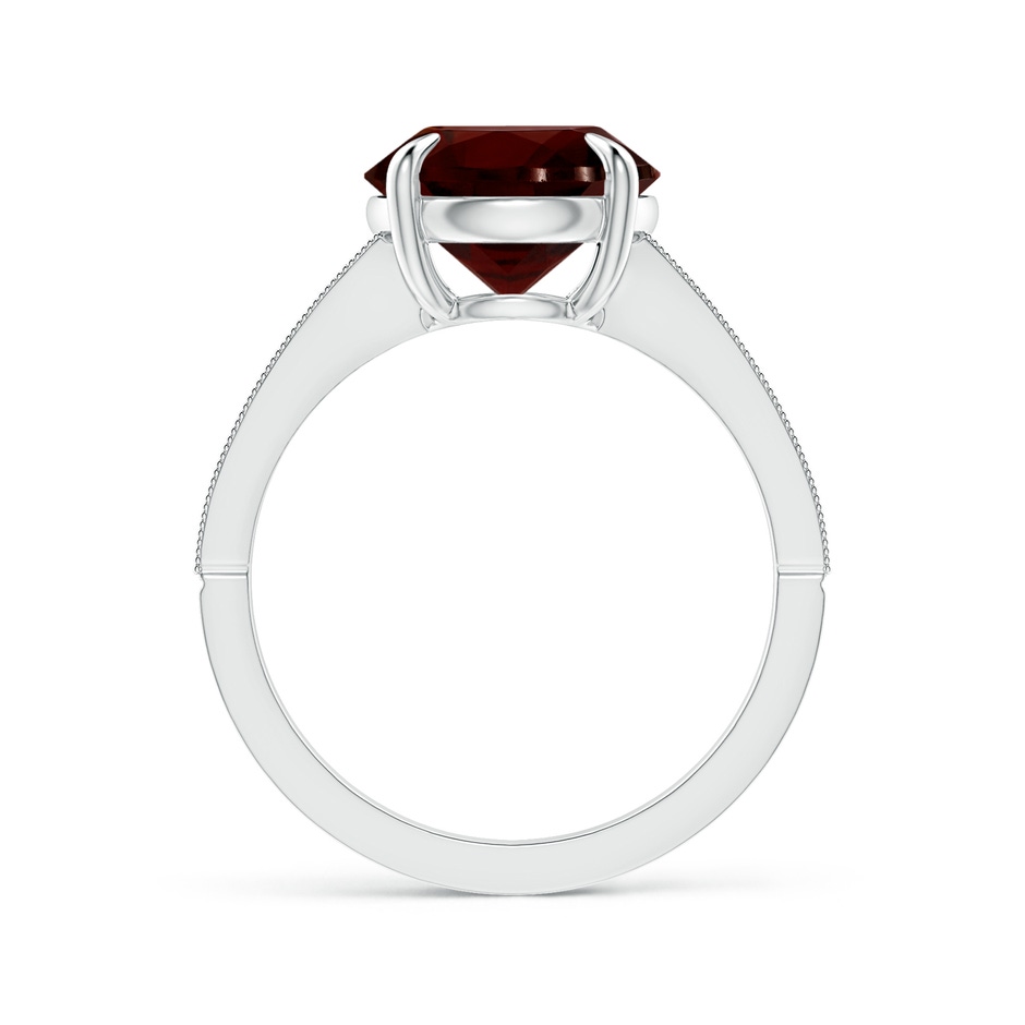 10.10x9.97x5.72mm AAA GIA Certified Classic Garnet Solitaire Ring with Milgrain in P950 Platinum Side 199