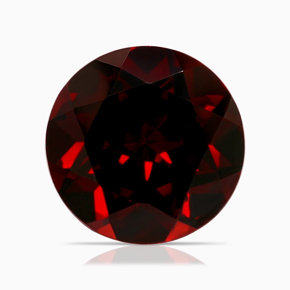 10.10x9.97x5.72mm AAA GIA Certified Classic Garnet Solitaire Ring with Milgrain in P950 Platinum Side 599