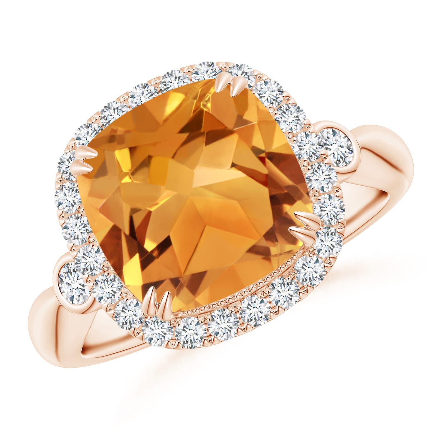 AA - Citrine / 3.87 CT / 14 KT Rose Gold