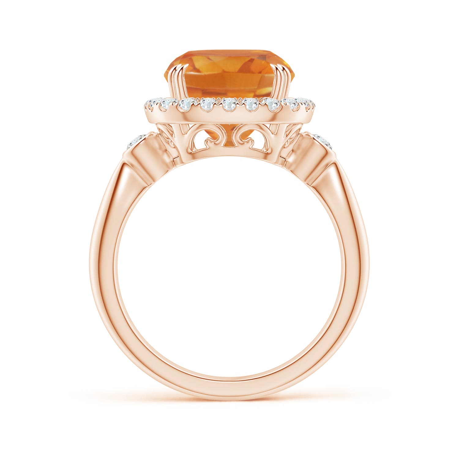 AA - Citrine / 3.87 CT / 14 KT Rose Gold