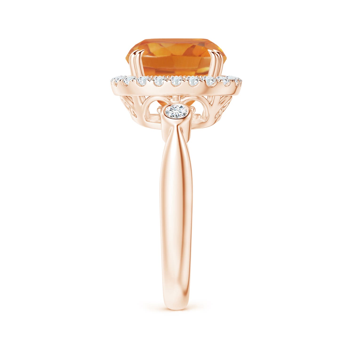 AA - Citrine / 3.87 CT / 14 KT Rose Gold