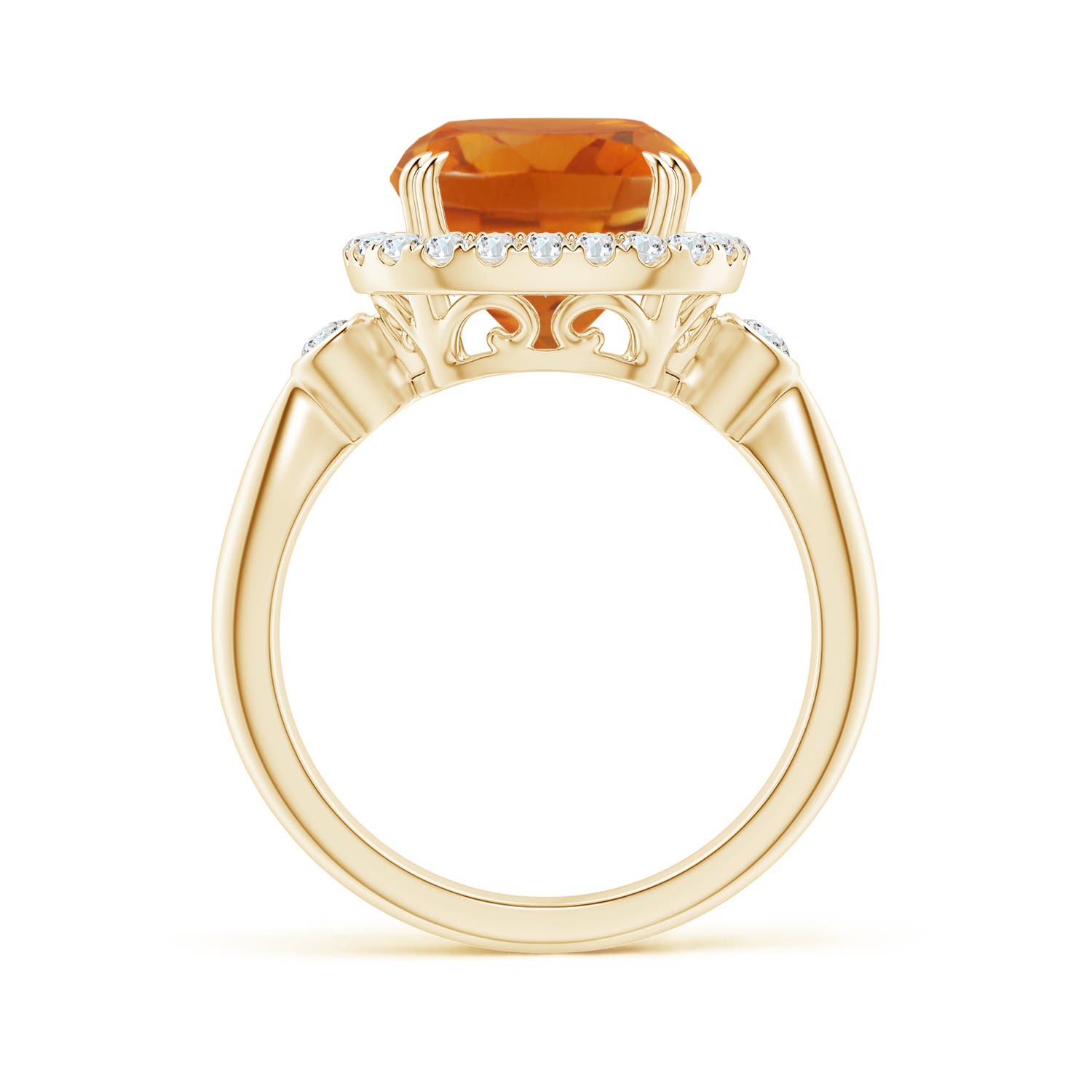 AAA - Citrine / 3.87 CT / 14 KT Yellow Gold