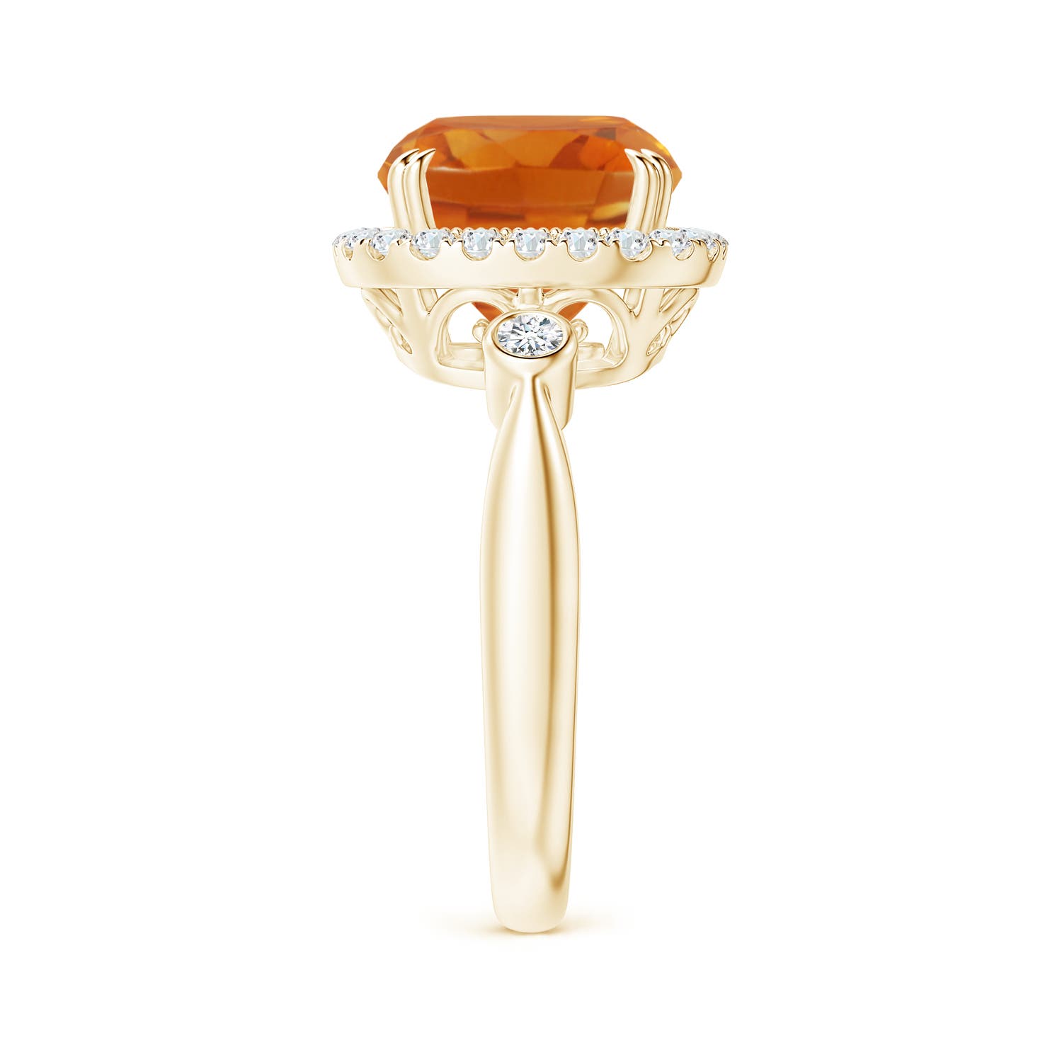 AAA - Citrine / 3.87 CT / 14 KT Yellow Gold