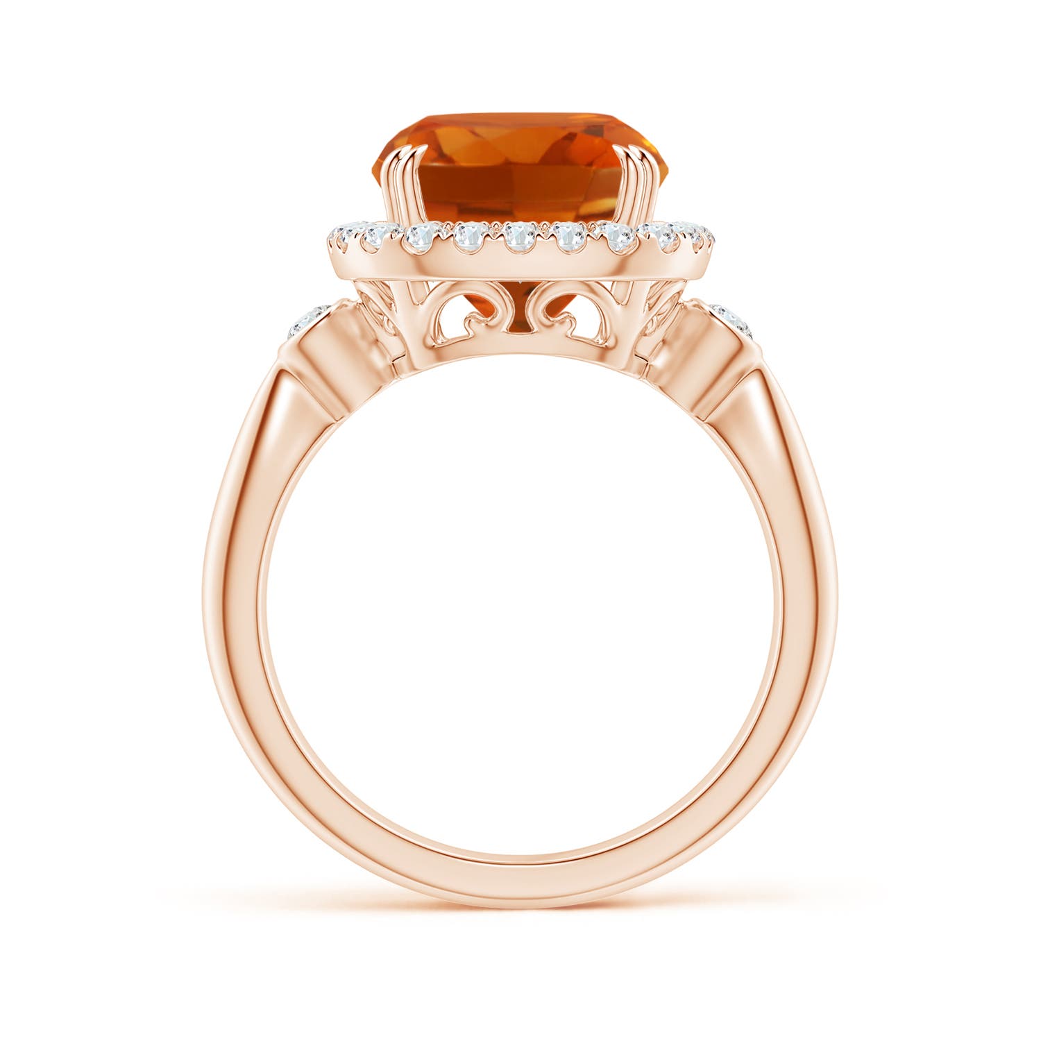 AAAA - Citrine / 3.87 CT / 14 KT Rose Gold