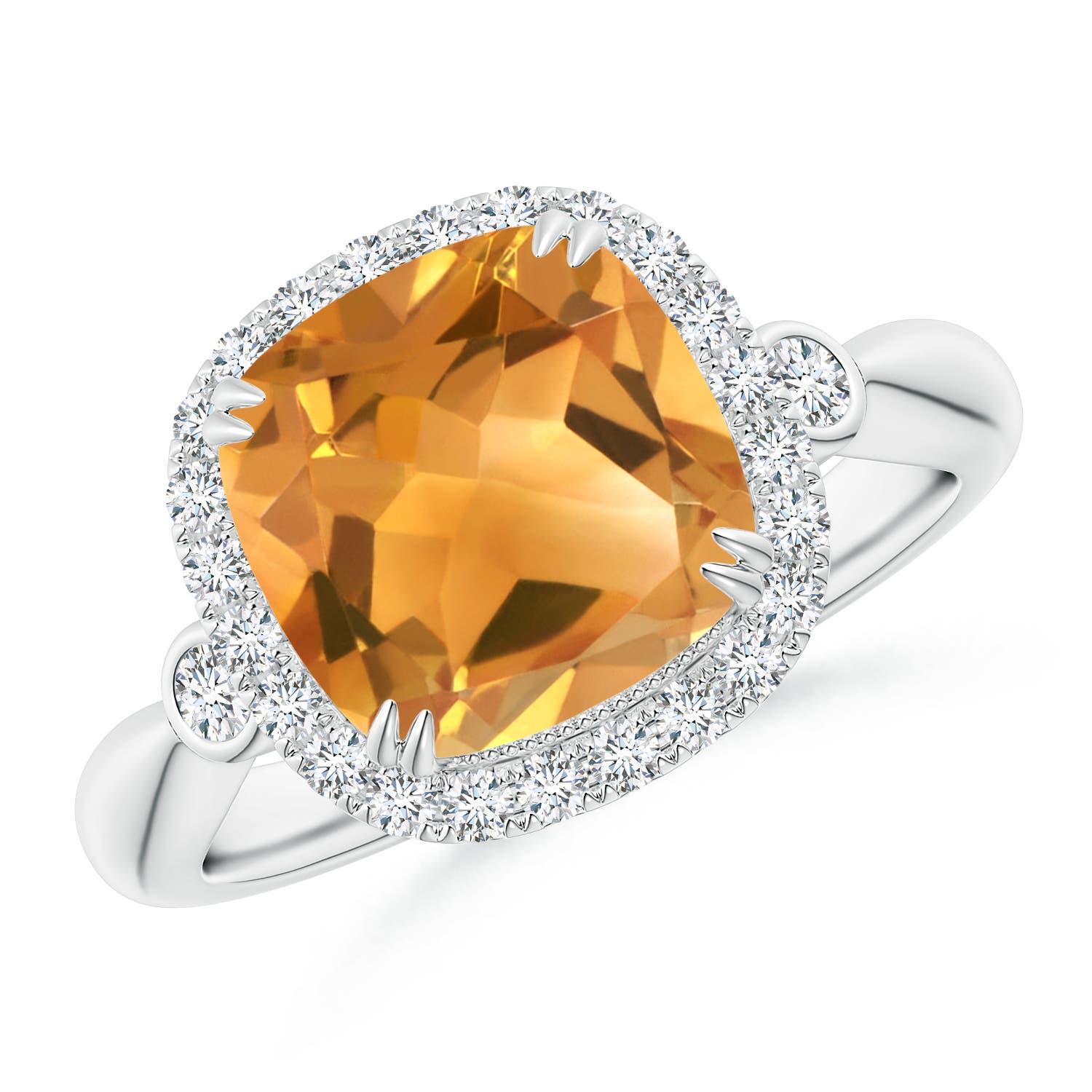 A - Citrine / 2.86 CT / 14 KT White Gold