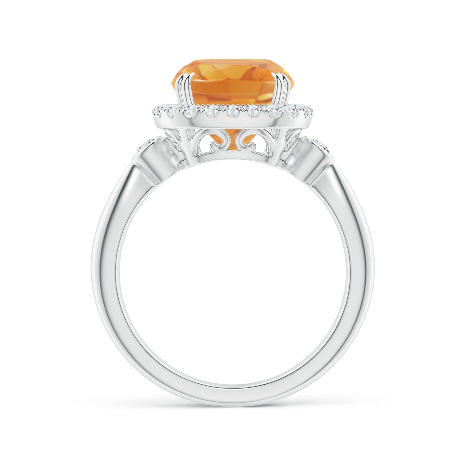 A - Citrine / 2.86 CT / 14 KT White Gold