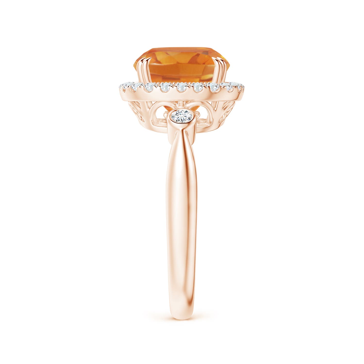 AA - Citrine / 2.86 CT / 14 KT Rose Gold