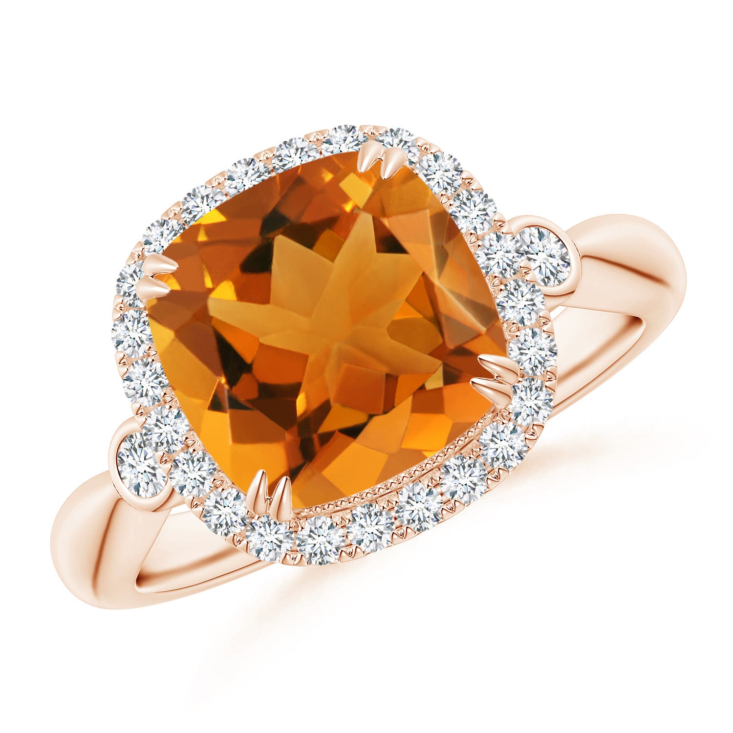 AAA - Citrine / 2.86 CT / 14 KT Rose Gold