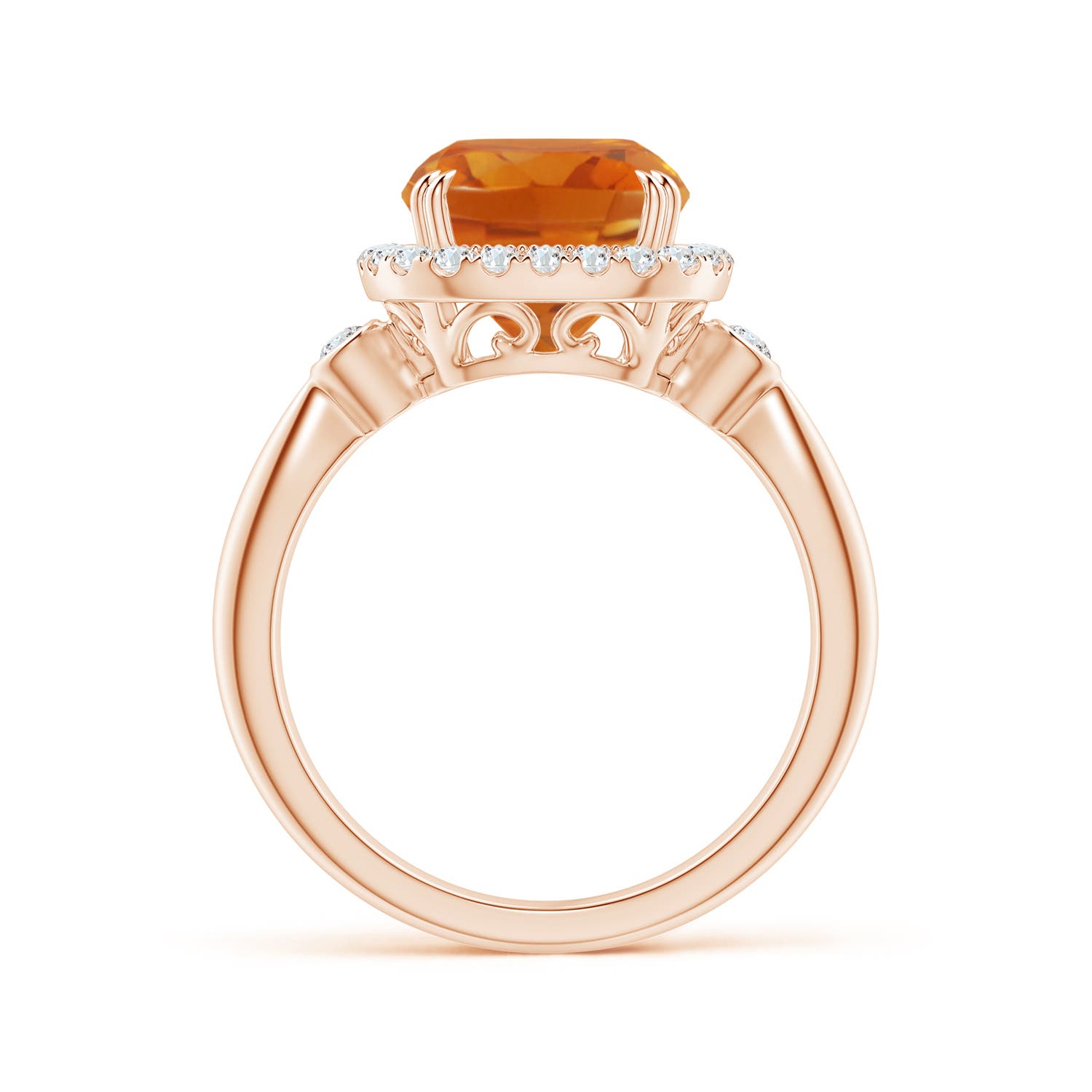 AAA - Citrine / 2.86 CT / 14 KT Rose Gold