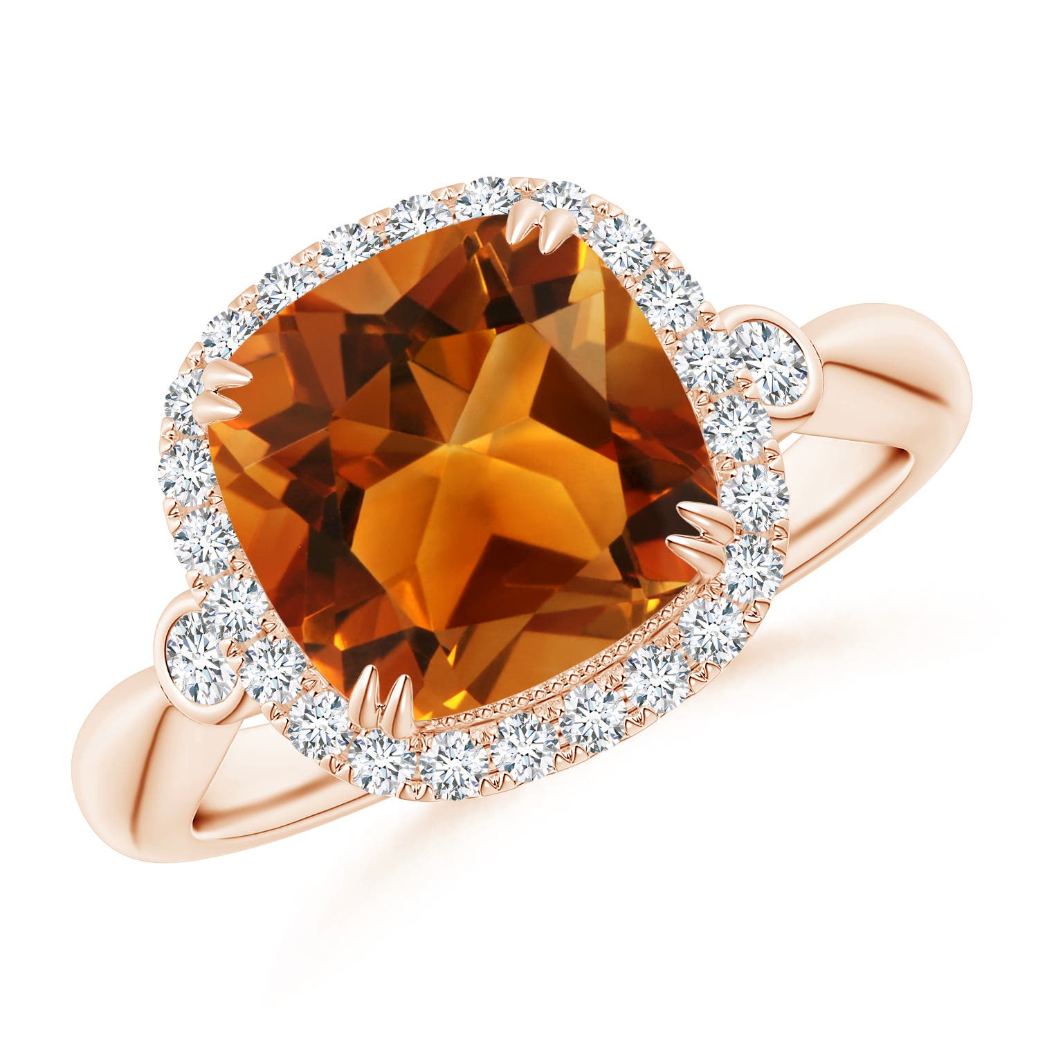 AAAA - Citrine / 2.86 CT / 14 KT Rose Gold