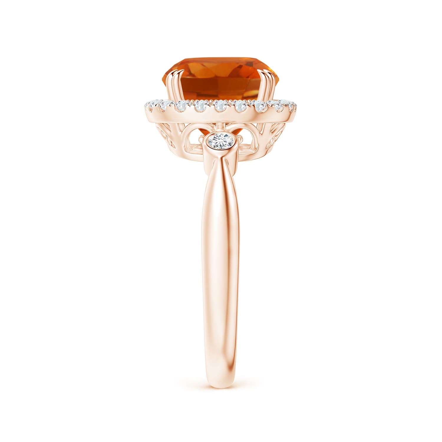 AAAA - Citrine / 2.86 CT / 14 KT Rose Gold