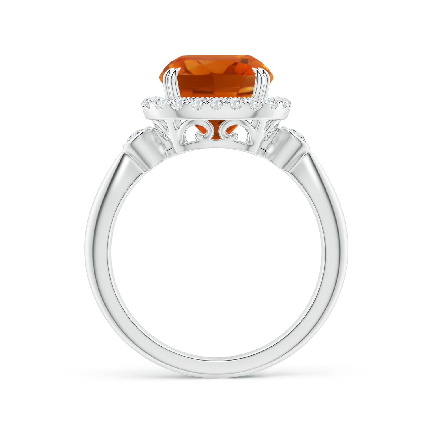 AAAA - Citrine / 2.86 CT / 14 KT White Gold