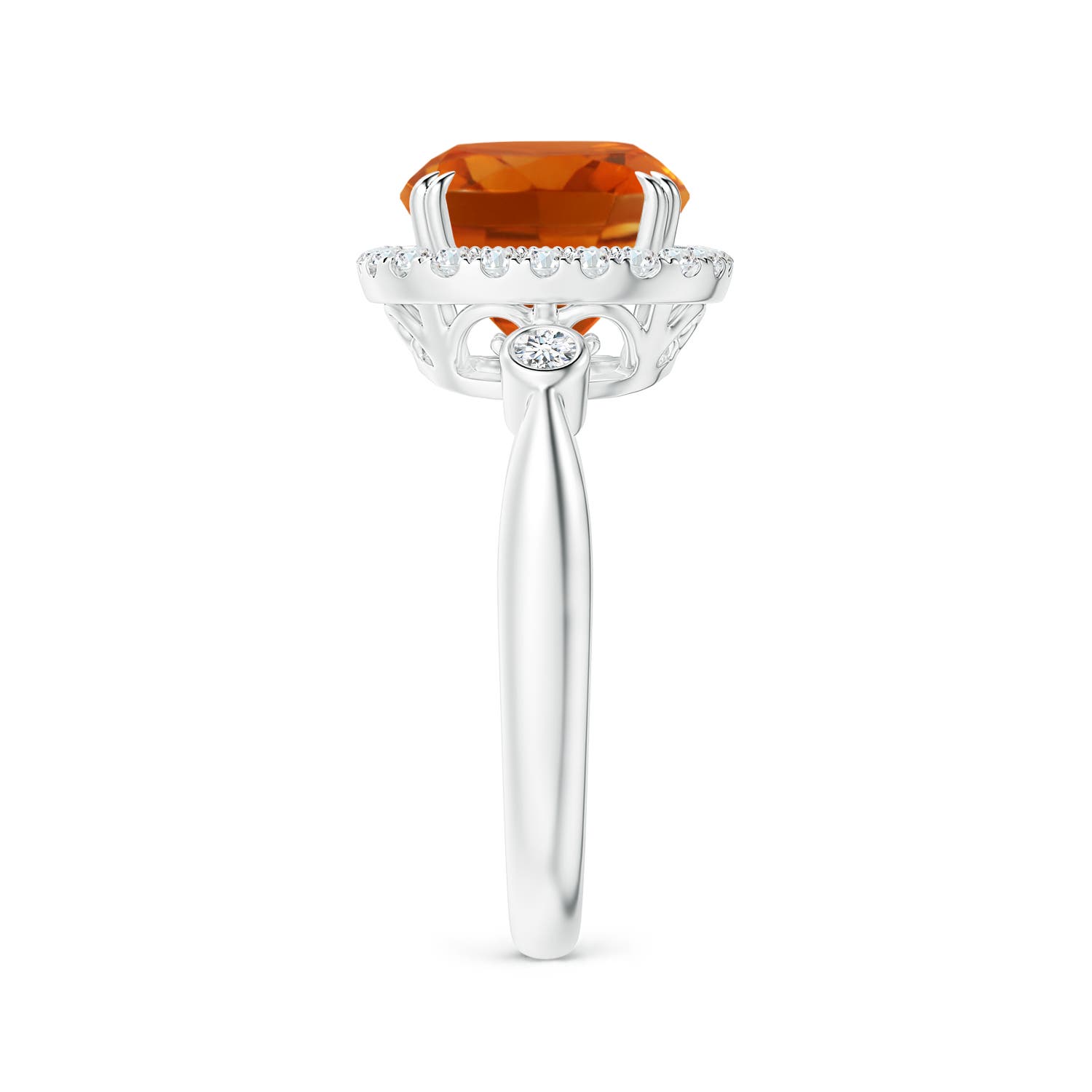 AAAA - Citrine / 2.86 CT / 14 KT White Gold