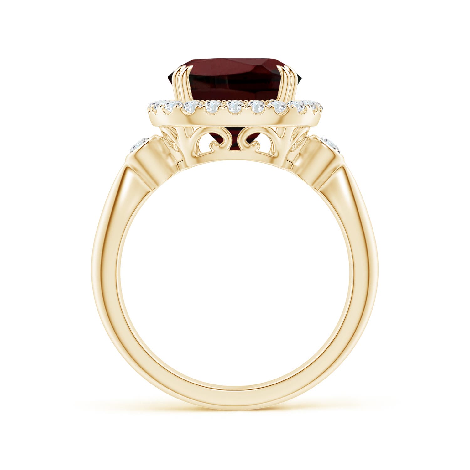 AA - Garnet / 4.62 CT / 14 KT Yellow Gold