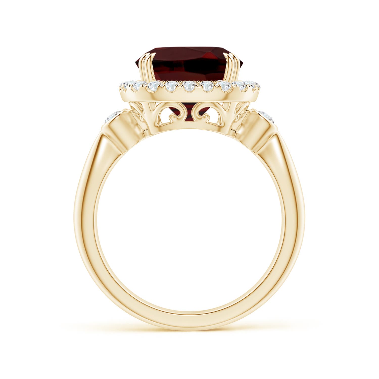 AAA - Garnet / 4.62 CT / 14 KT Yellow Gold