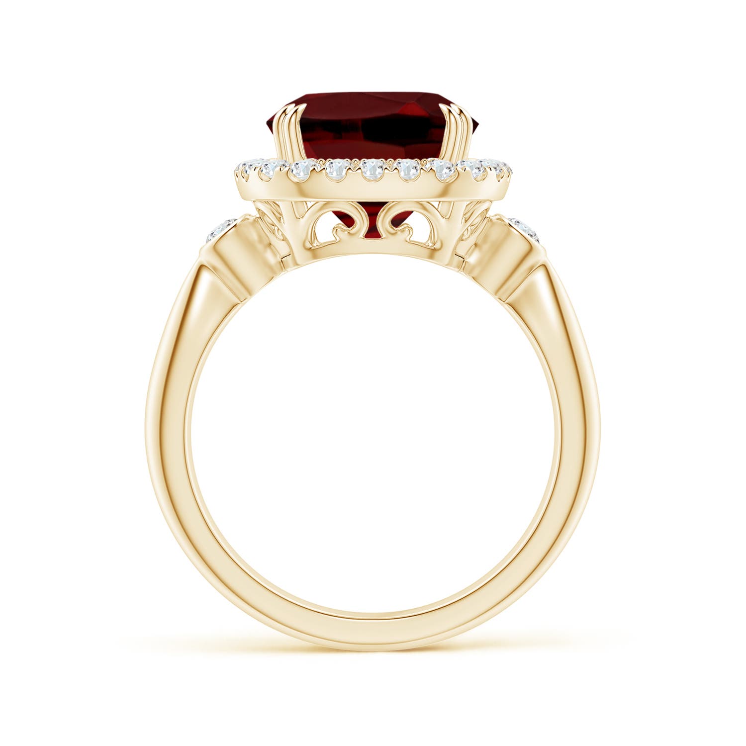 AAAA - Garnet / 4.62 CT / 14 KT Yellow Gold