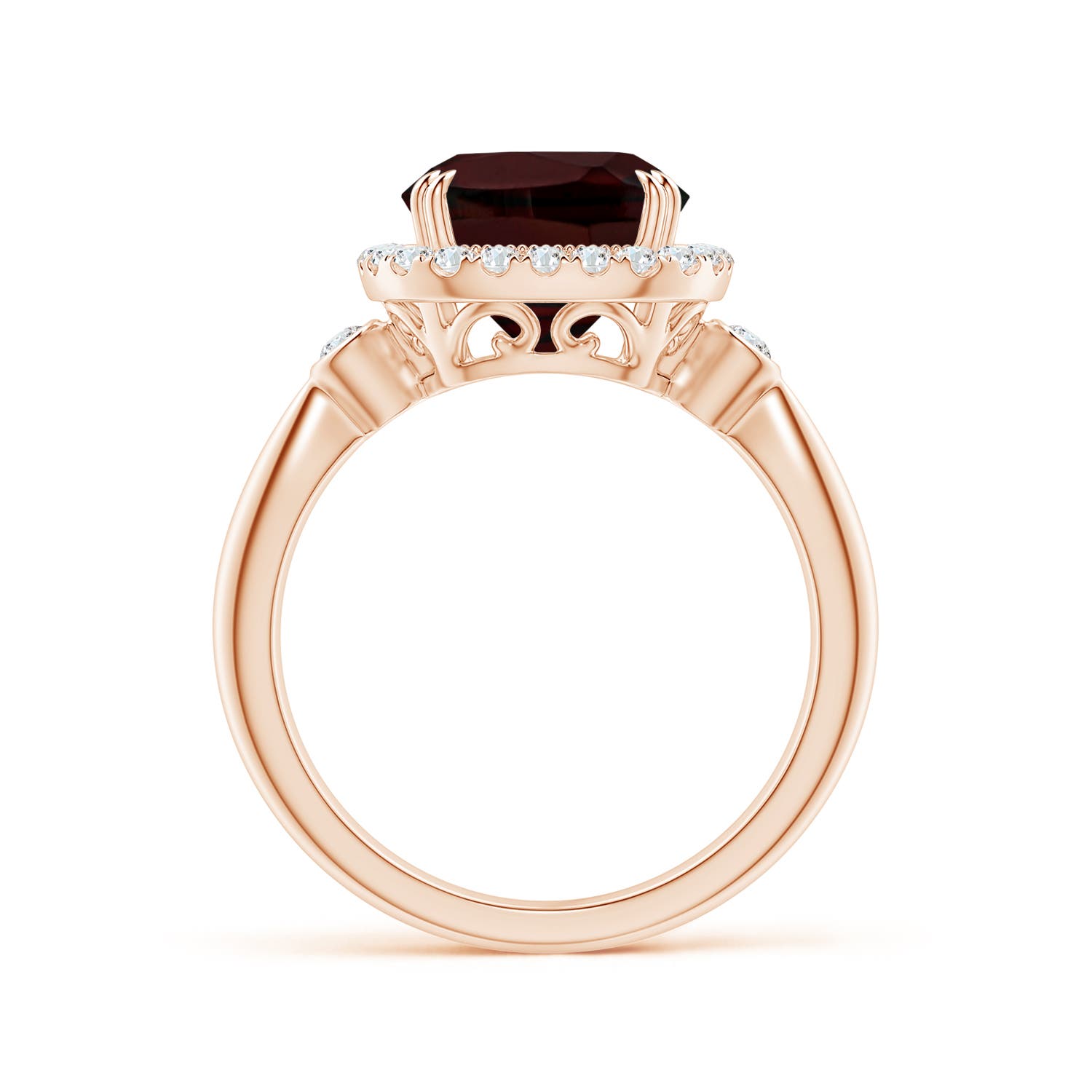 A - Garnet / 3.91 CT / 14 KT Rose Gold